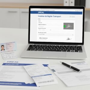 Licence transport en ligne
