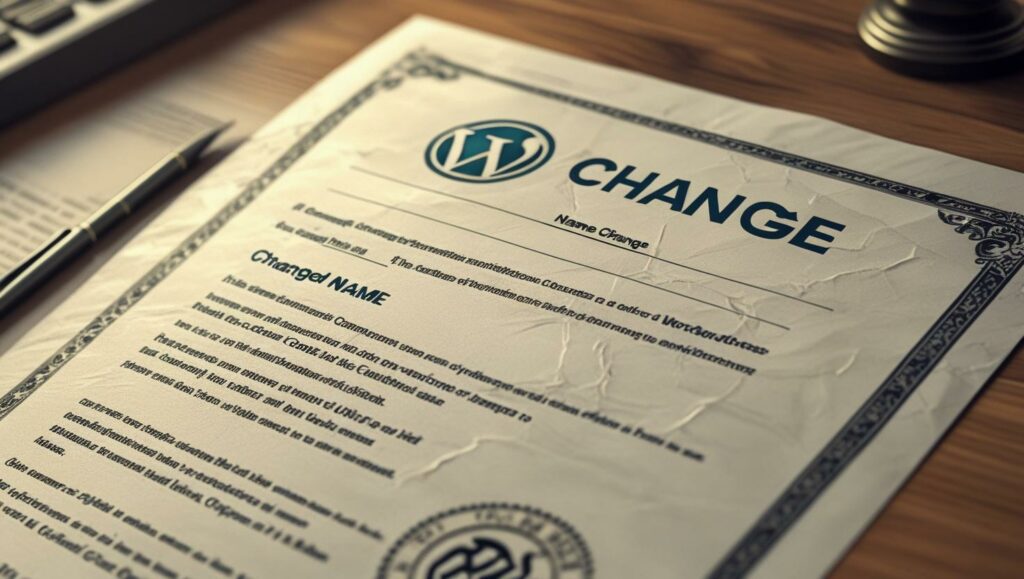 Changement de nom carte T